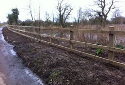 Post and Rail Boundary Fence